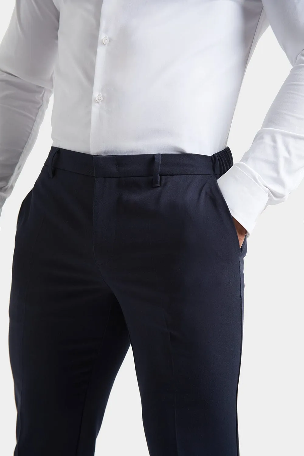 Athletic Fit Essential Pants in Navy